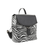 Zebra Pattern Backpack