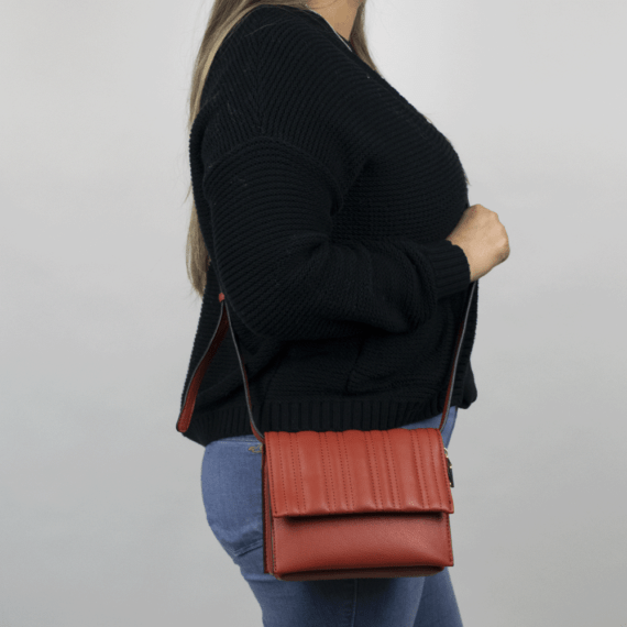 Linear Quilted Crossbody