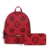 2pc Flowers Backpack with Wallet