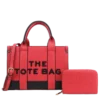 2pc The Medium Leather Tote with Wallet *2 Tone*
