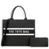2pc Pattern The Tote Bag with Wallet