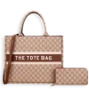 2pc Pattern The Tote Bag with Wallet