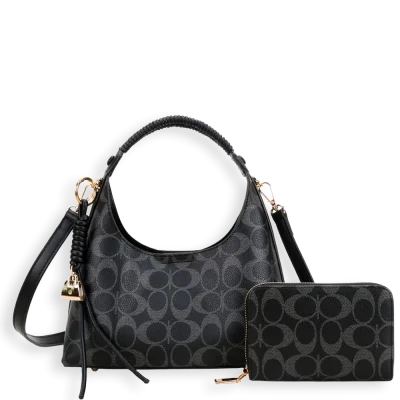 2pc Half Moon Bag-Crossbody with Wallet