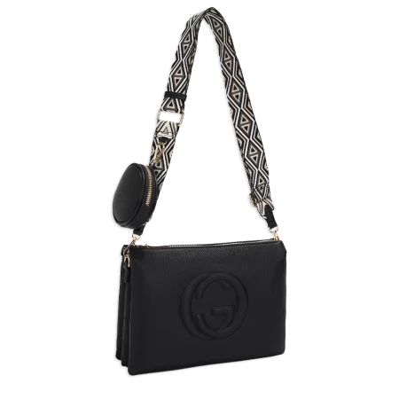 2pc Guitar Strap Crossbody with Coin Holder