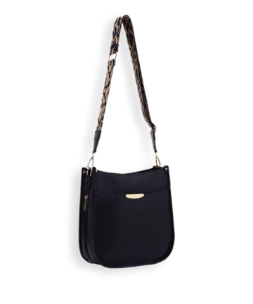 Side Zip Crossbody with Guitar Strap