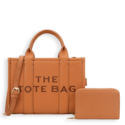 The Medium Tote Bag with Wallet *PU Leather*