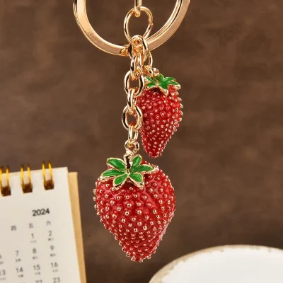Strawberry Handbag Charm - 3 Pack