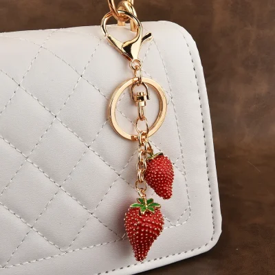 Strawberry Handbag Charm - 3 Pack