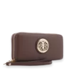 Double Zipper Logo Wallet