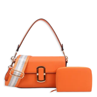 2pc Metal 0 Crossbody with Wallet