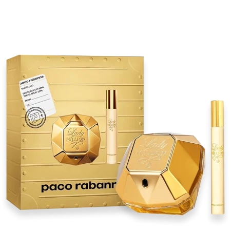 Lady Million by Paco Rabanne 2.7 oz. Travel Set