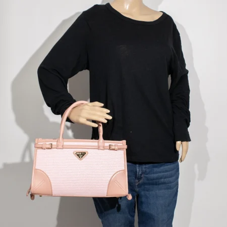 2pc Two Tone Tote with Card Holder