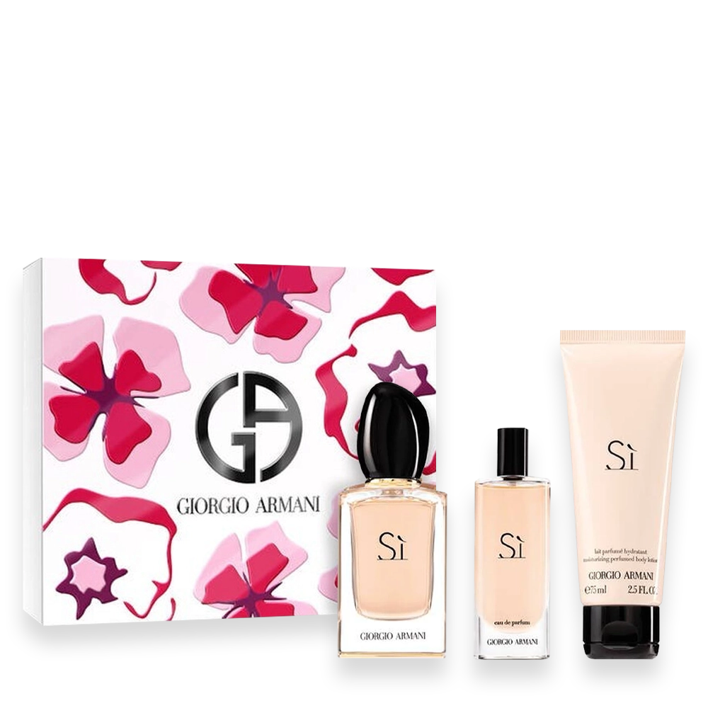 Giorgio Armani Si 香水 大小セット Giorgio Armani Ladies Si Gift Set Fragrances 3614274109832
