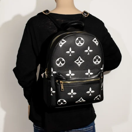 2pc Spade Backpack with Wallet