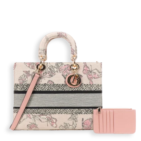 2pc Medium Butterfly Bag with Card Holder