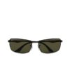Squared Aviator Black with Green Classic G-15 polarized
