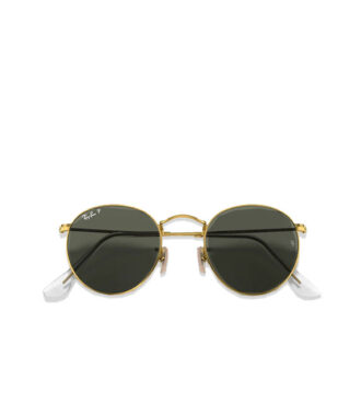 Round Metal Gold with Green Classic G-15 Polarized