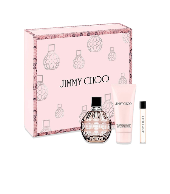 Jimmy Choo 3.3 oz. Gift Set Box and Items