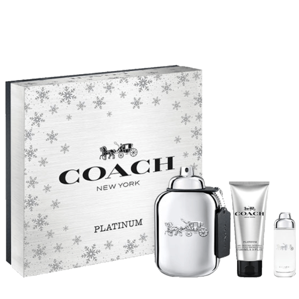 Coach New York Platinum 3.4 oz. Gift Set