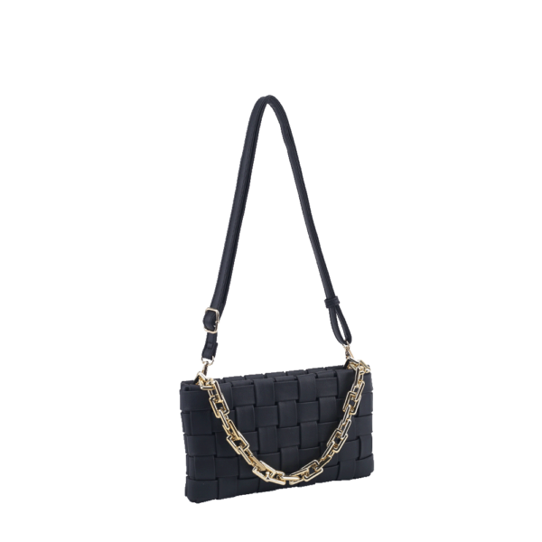 Woven With Chain Crossbody