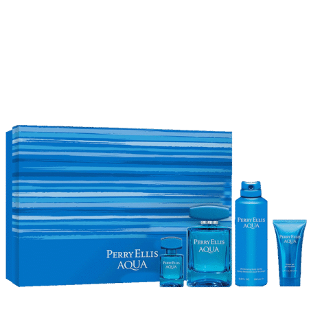 Perry Ellis Aqua 3.4 oz Gift Set