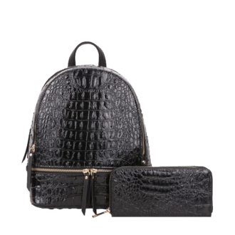 2pc Croc Backpack