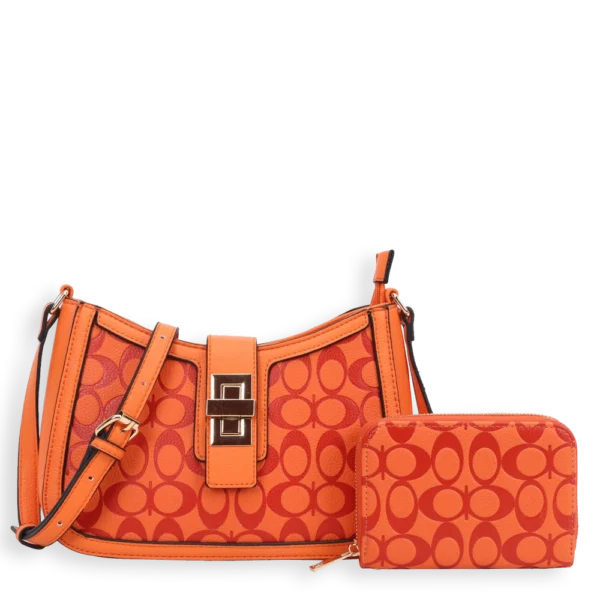 2pc Double CC Crossbody With Wallet