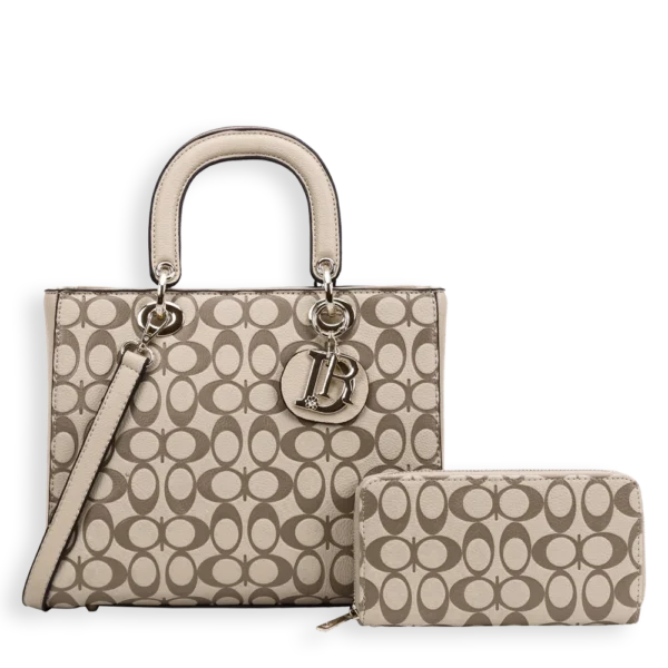 2pc Double CC Lady Bag with Wallet