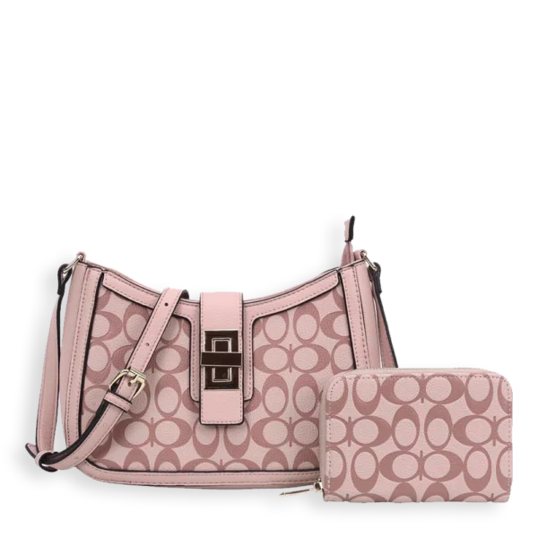 2pc Double CC Crossbody With Wallet