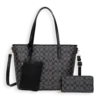 3pc Double CC Tote with Wallet & Wristlet