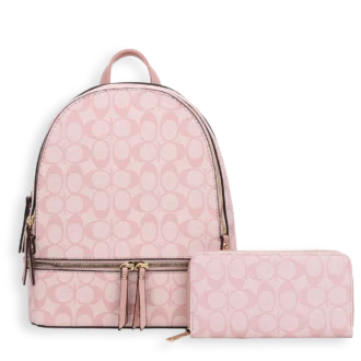 2pc Double CC Backpack with Wallet