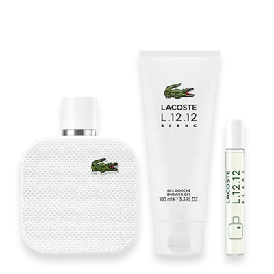 Lacoste L.12.12 Blanc Pure 3.3 oz. Gift Set