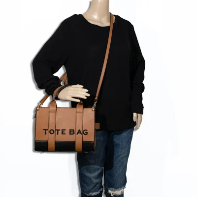 2pc The Medium Leather Tote with Wallet *2 Tone*