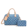 2pc Denim Spade Doctor Bag with Wallet