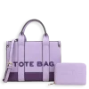 2pc The Medium Leather Tote with Wallet *2 Tone*