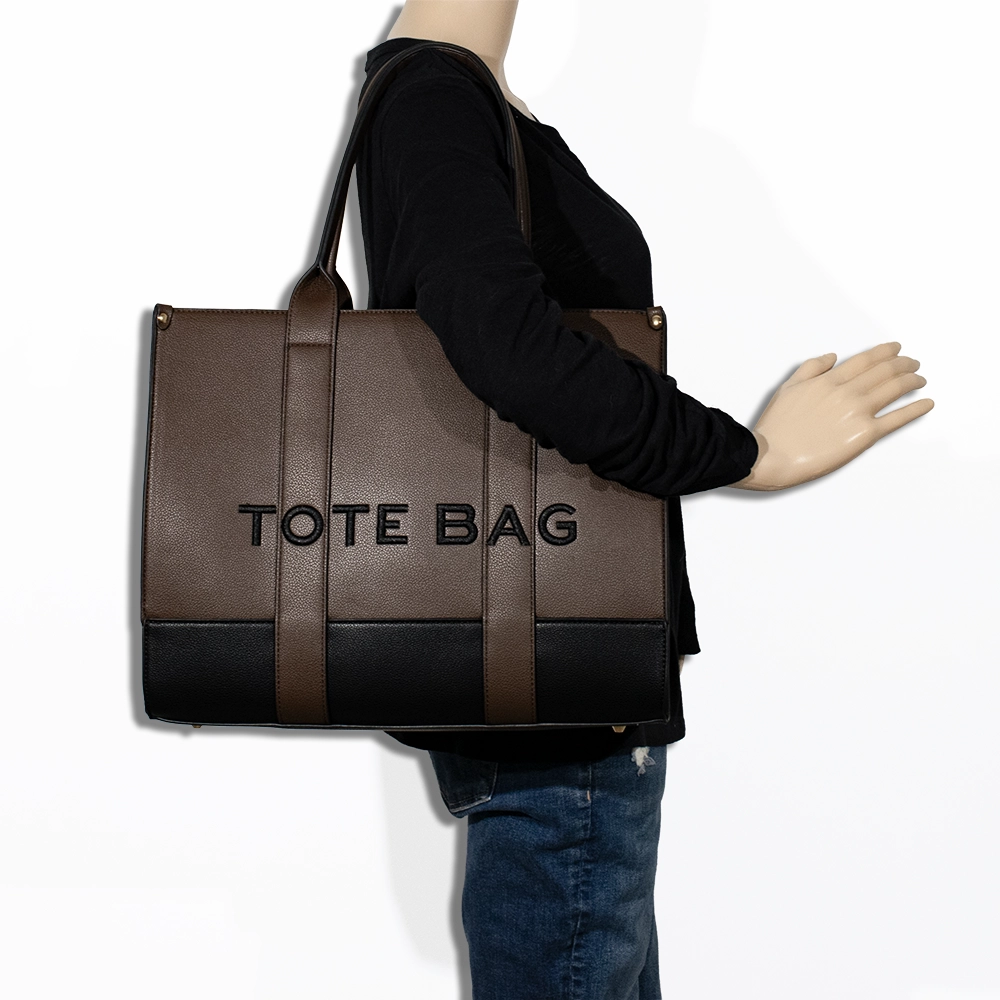 2pc The XL Leather Tote Bag with Wallet