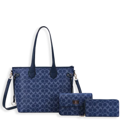 3pc Half Moon Tote with Wallet & Crossbody
