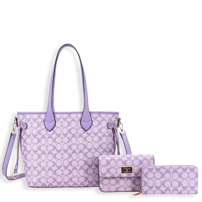 3pc Half Moon Tote with Wallet & Crossbody