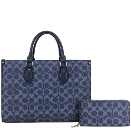 2pc Half Moon Satchel with Wallet