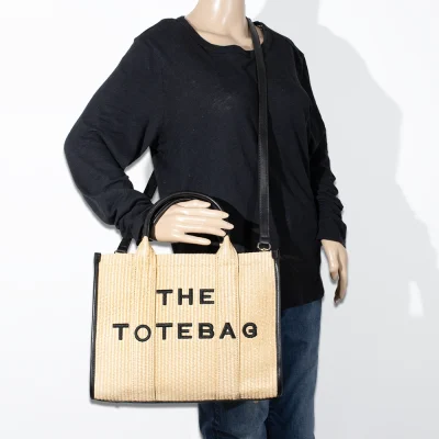 2pc The Straw Tote Bag with Wallet