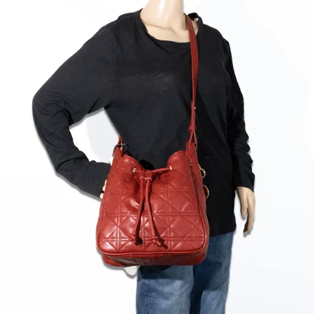 2pc Quilted Bucket with Wallet