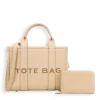 2pc Medium Tote Bag with Wallet *PU Leather*