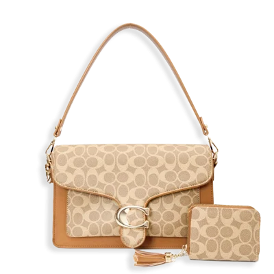 2pc Half Moon Shoulder-Crossbody with Wallet