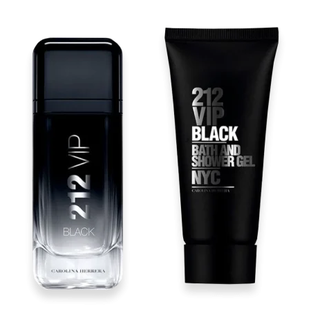 212 Vip Black by Carolina Herrera 3.4 oz. Gift Set