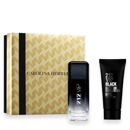 212 Vip Black by Carolina Herrera 3.4 oz. Gift Set