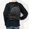 2pc Quilted Backpack with Wallet