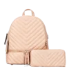 2pc Quilted Backpack with Wallet