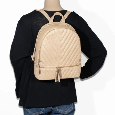 2pc Quilted Backpack with Wallet