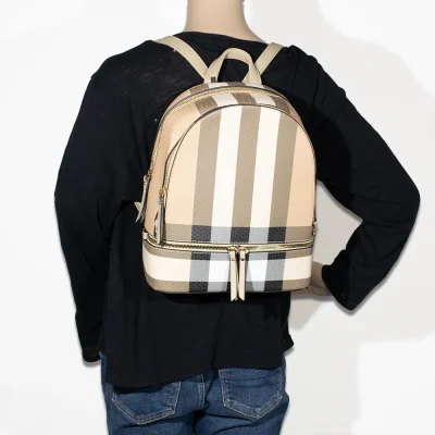 2pc Plaid Backpack with Wallet