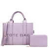 2pc The Medium Tote Bag with Wallet *PU Leather*